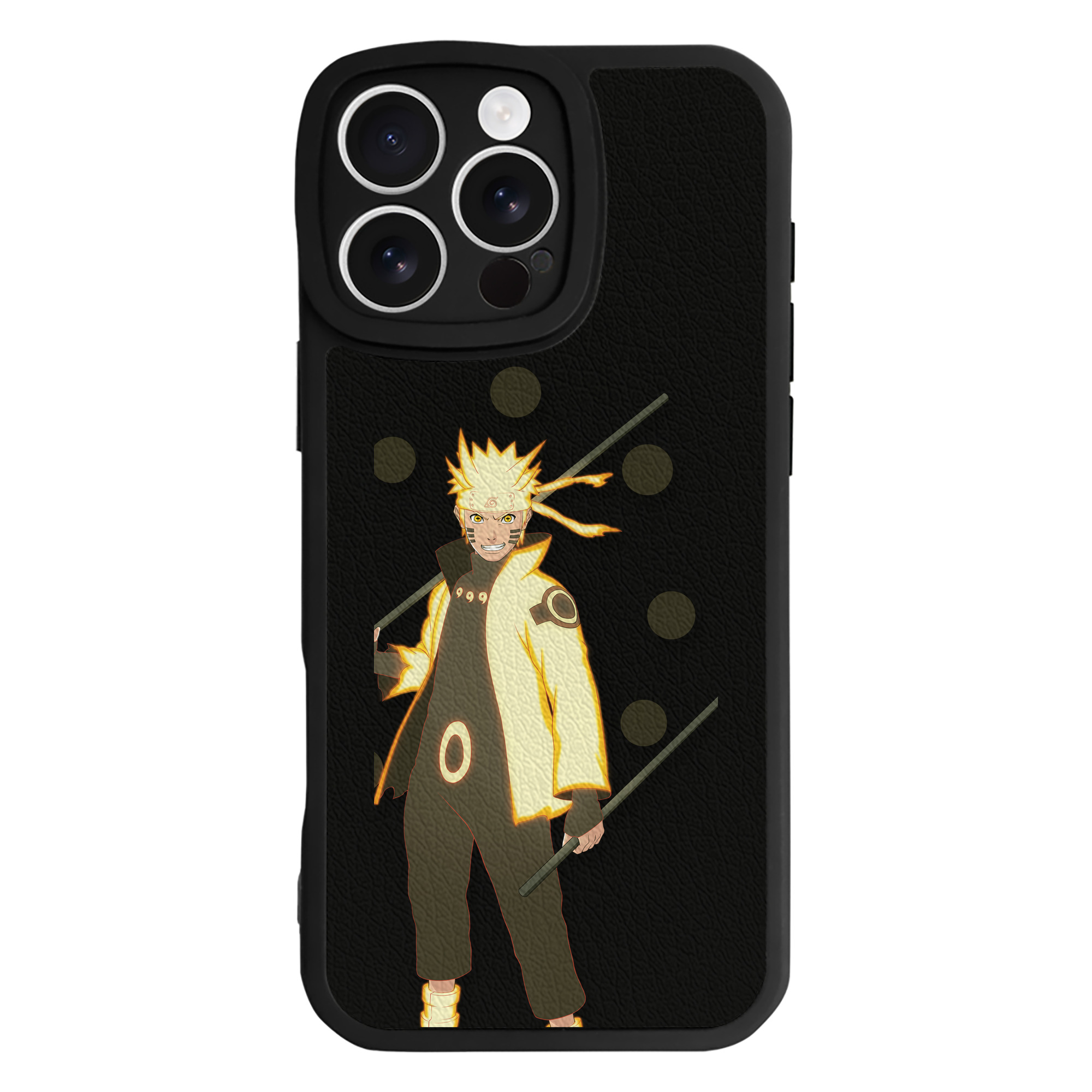 （画像用） NARUTO -ナルト- うずまき ナルト Uzumaki Naruto 【iPhone 16シリーズ対応】シリコンスマホケース（レザー調） 材質：シリコン